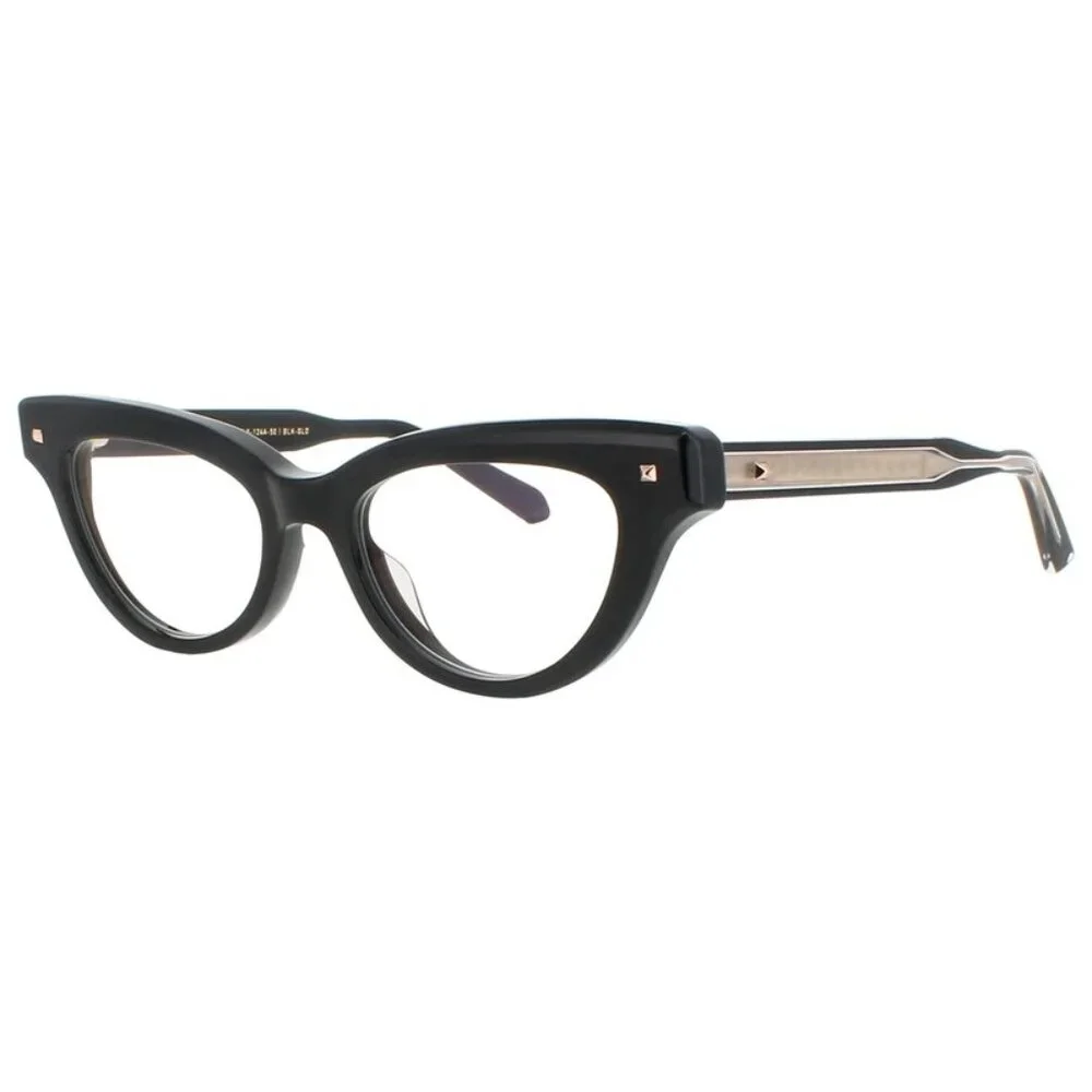NWT VALENTINO EYEGLASSES CAT EYE WOMEN BLACK EYEWEAR